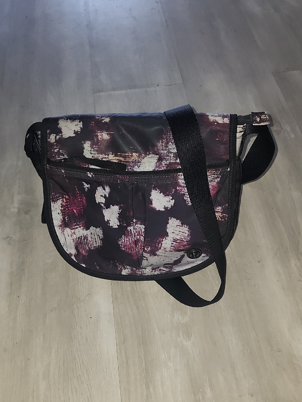Lululemon Kara Blossom Multi / Black colorway Crossbody Messenger Bag
